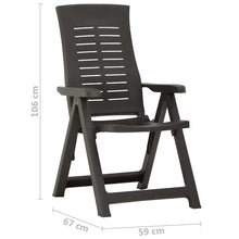 Load image into Gallery viewer, Outdoor Folding Chairs, Anthracite Grey (Pack of 10)
