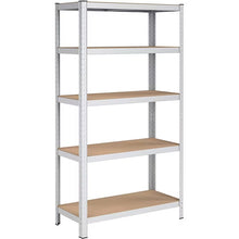 Load image into Gallery viewer, Metal Storage Shelf, 5 MDF Shelves
