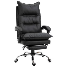 Load image into Gallery viewer, Black Height Adjustable Office Chair with Inclined Backrest and Footrest
